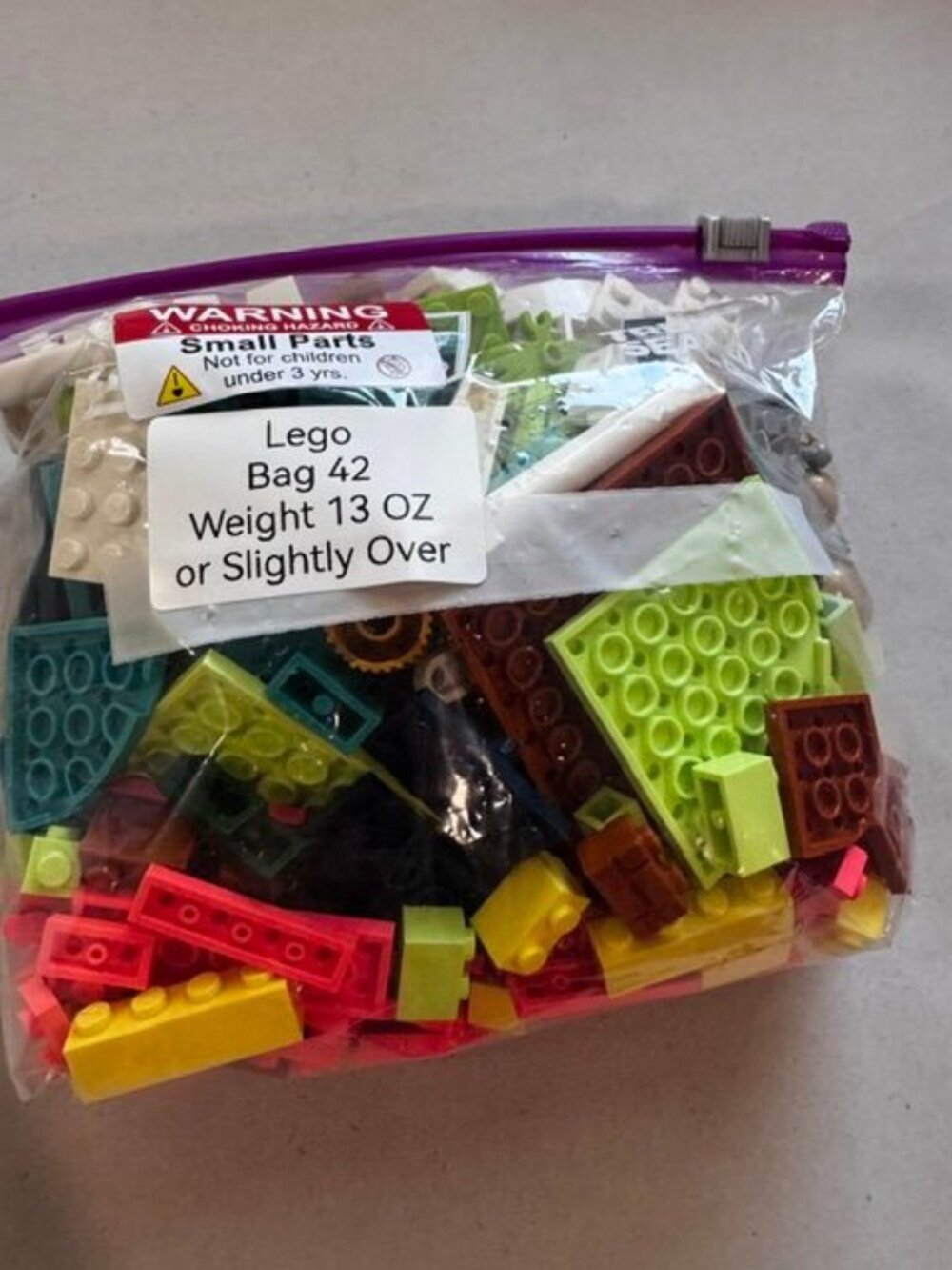 Bulk Lego Bricks & Tiles Lot Mixed Colors Quart Bag 13+ oz Assorted Pieces